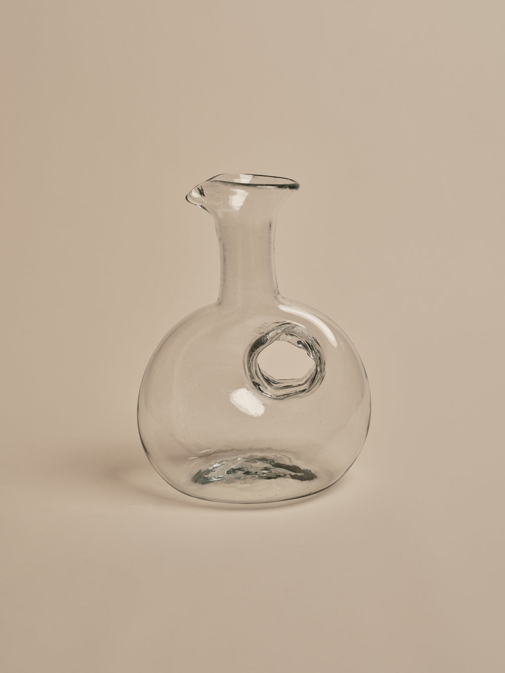 Clear Glass Doughnut Carafe - Large