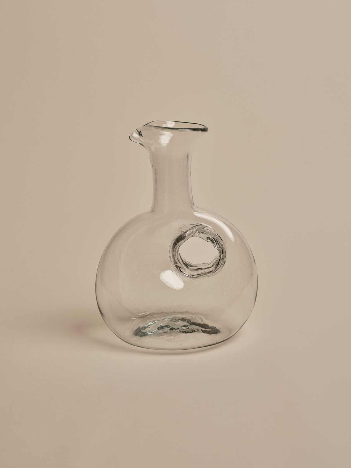 Clear Glass Doughnut Carafe - Large