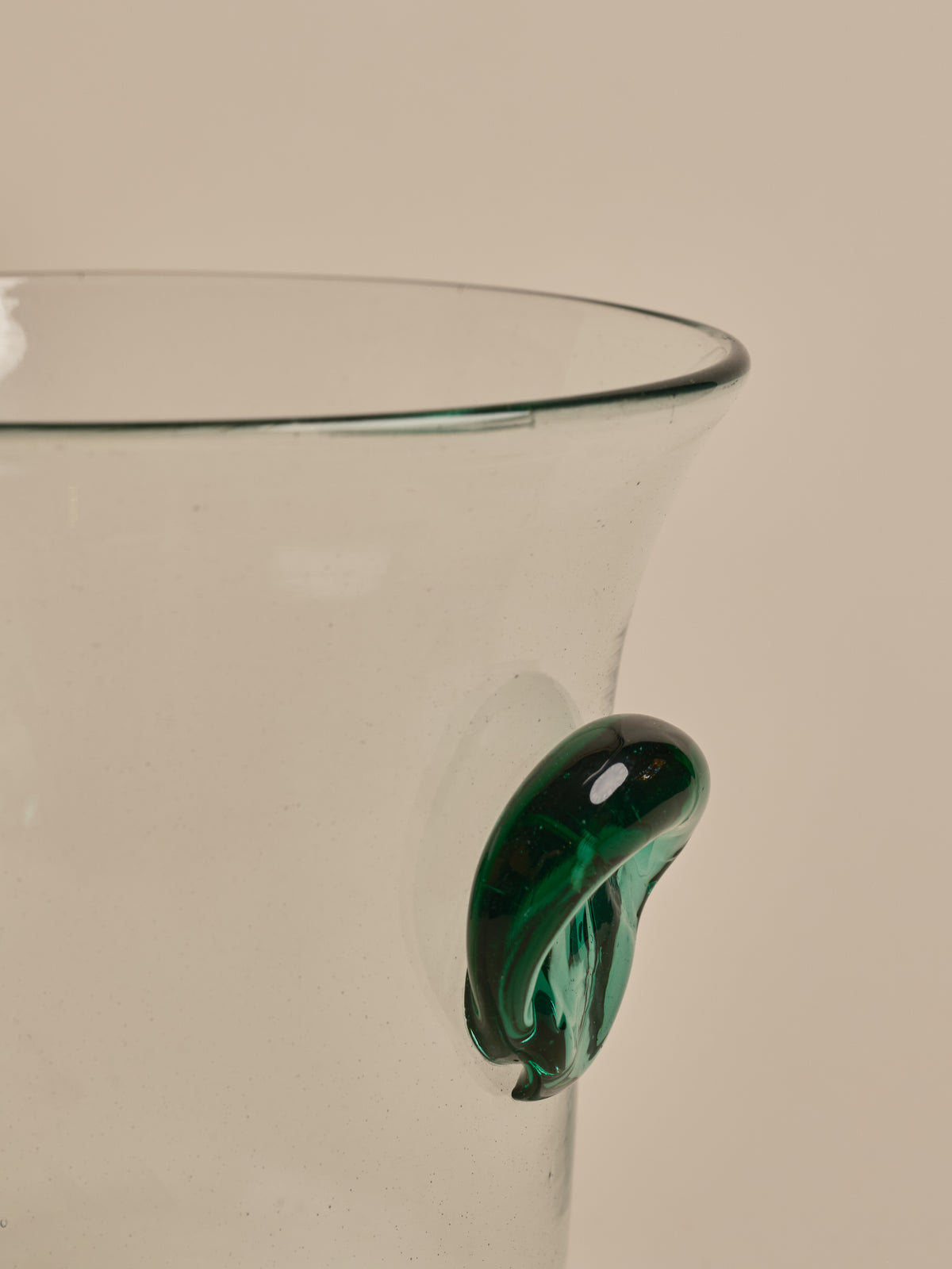 Ice Bucket: Clear & Green