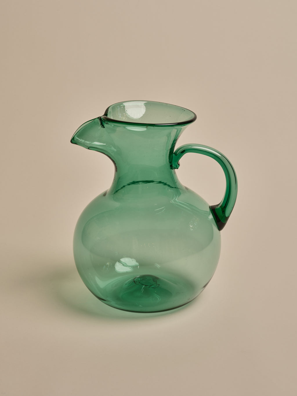 Green Glass Lemonade Jug - Large