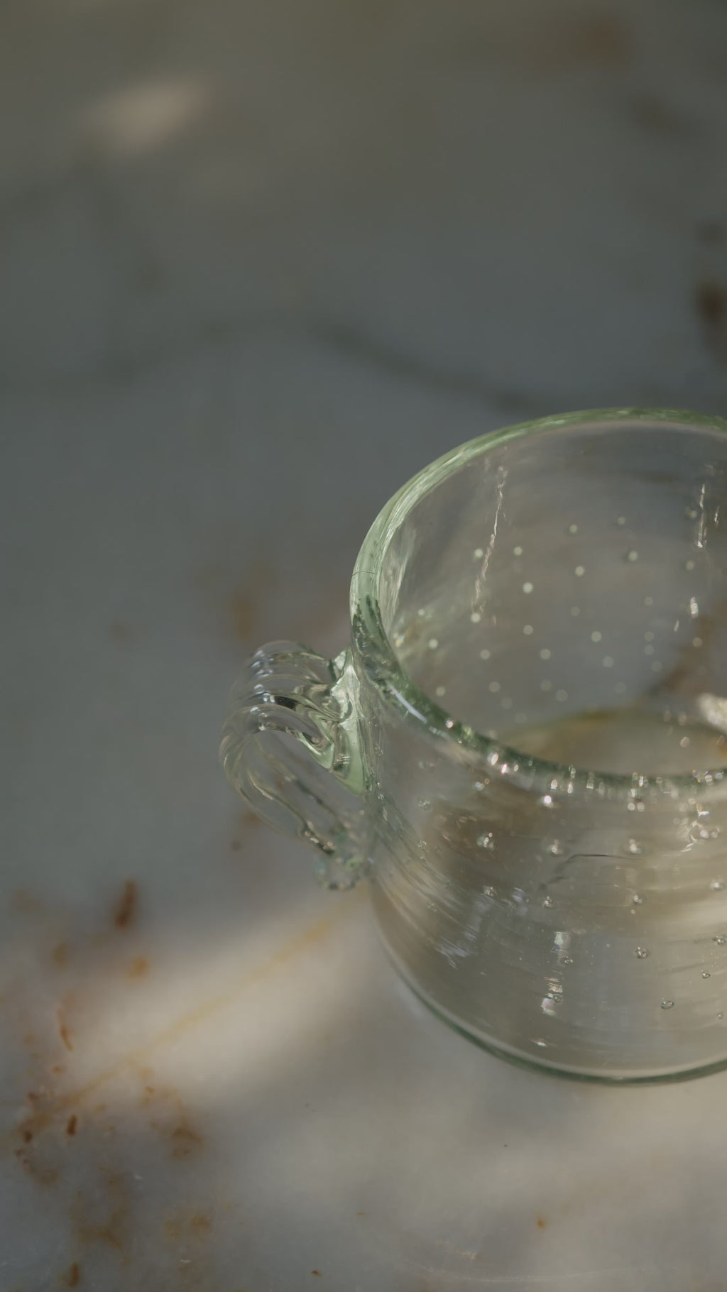 Clear Glass Bubble Trophy Pot