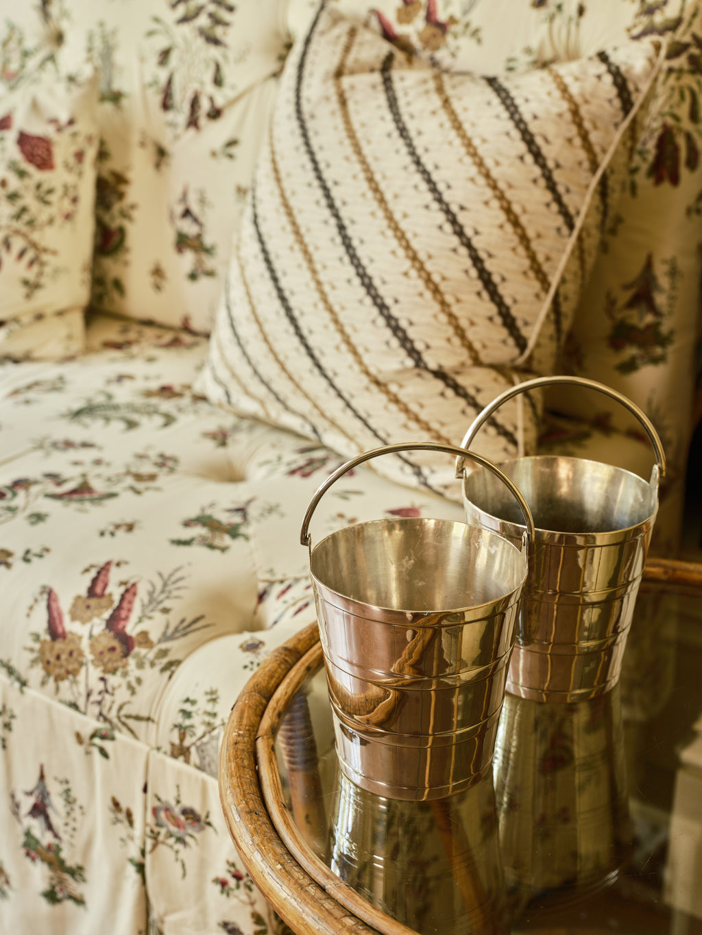 Silver-plated Ice Bucket with Handle