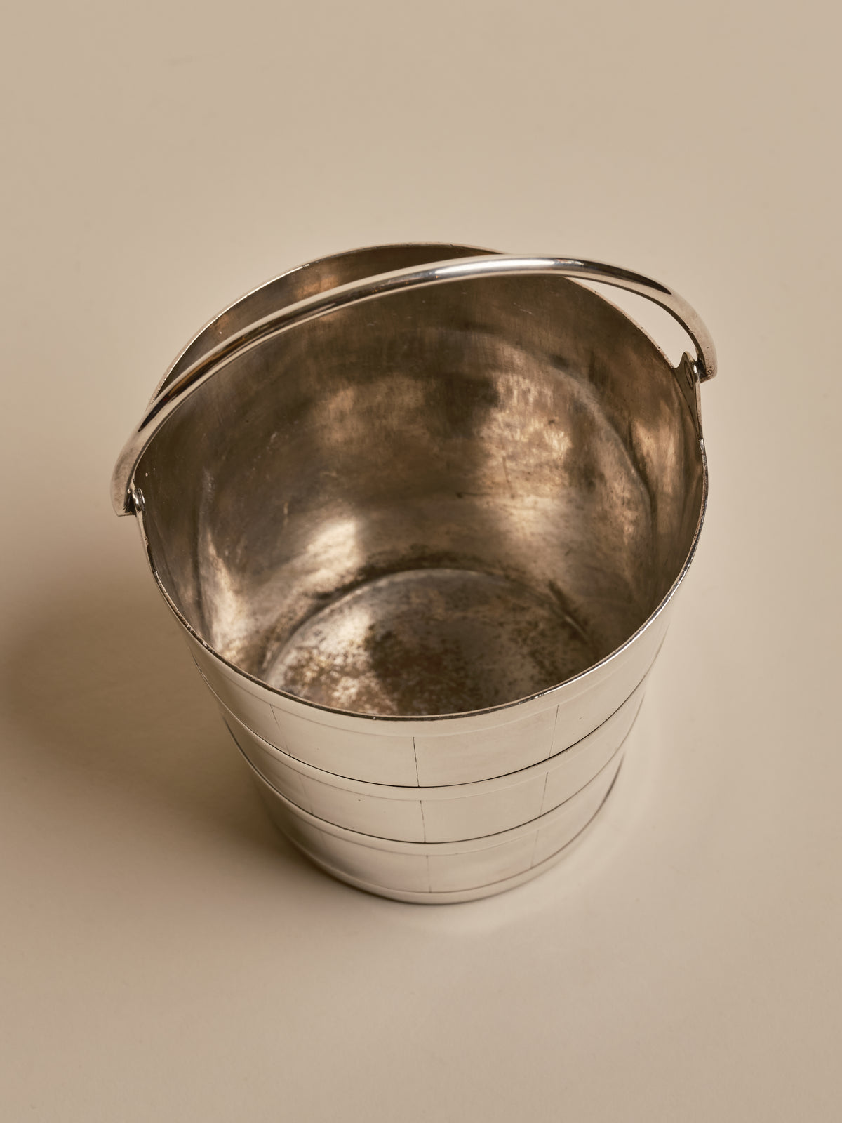 Silver-plated Ice Bucket with Handle