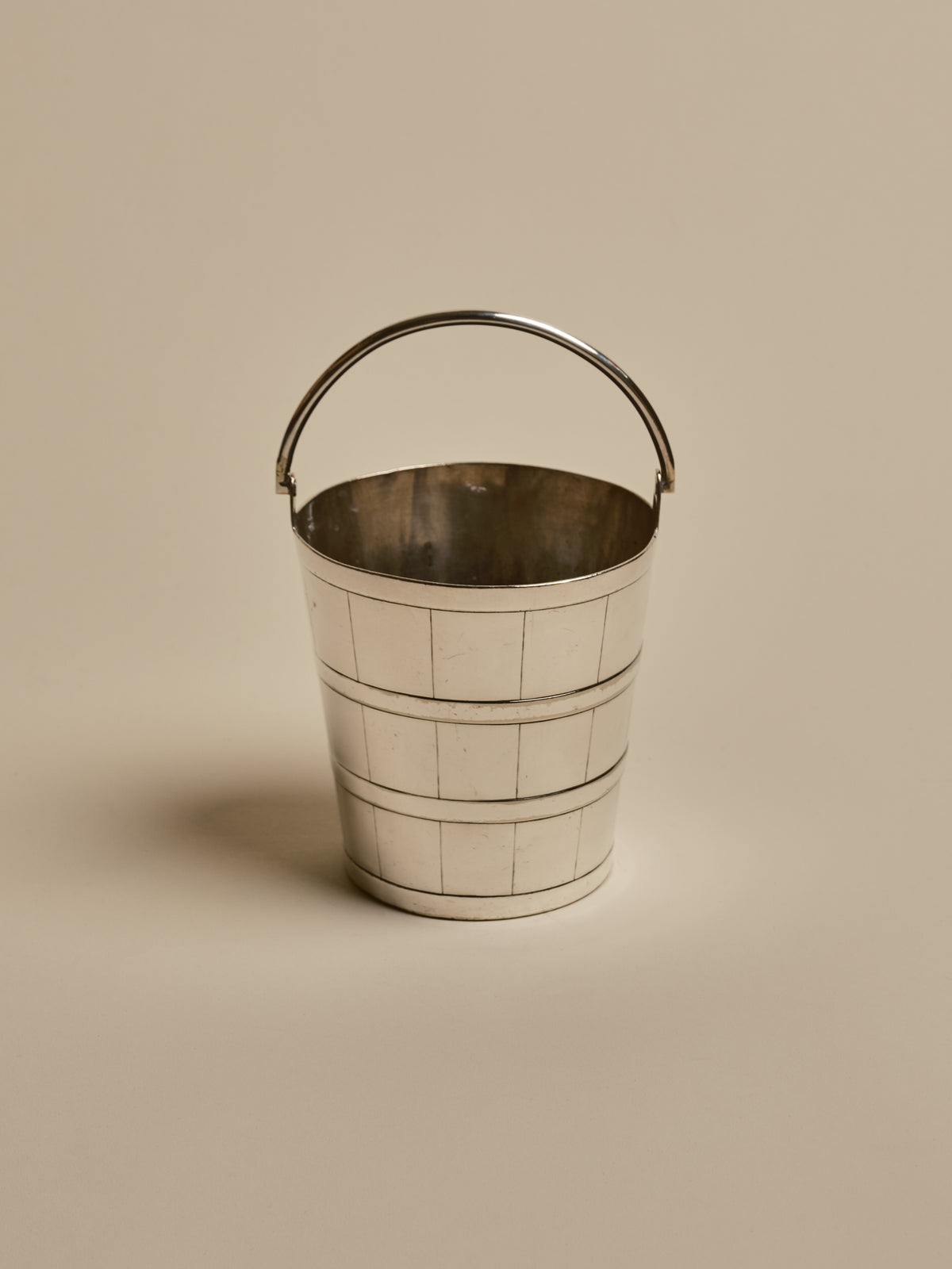 Silver-plated Ice Bucket with Handle