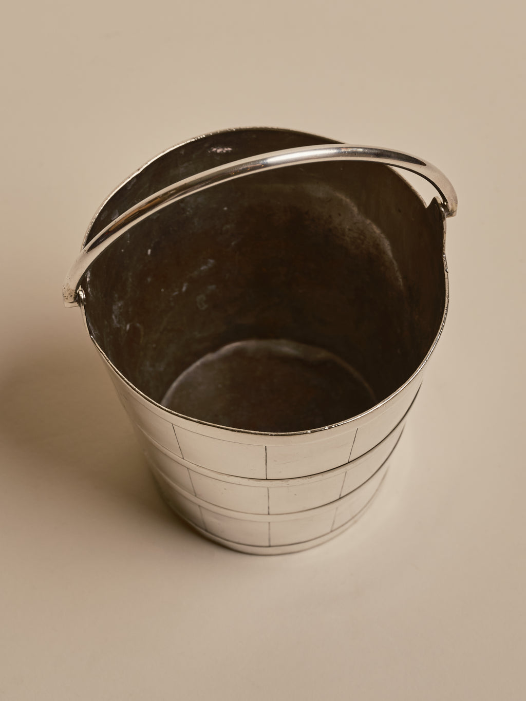 Silver-plated Ice Bucket with Handle