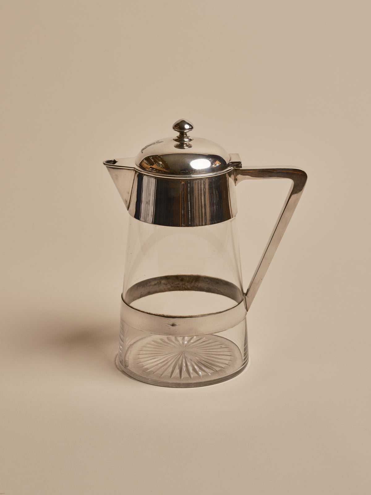 Large Early 20th Century Silver Plated Pitcher