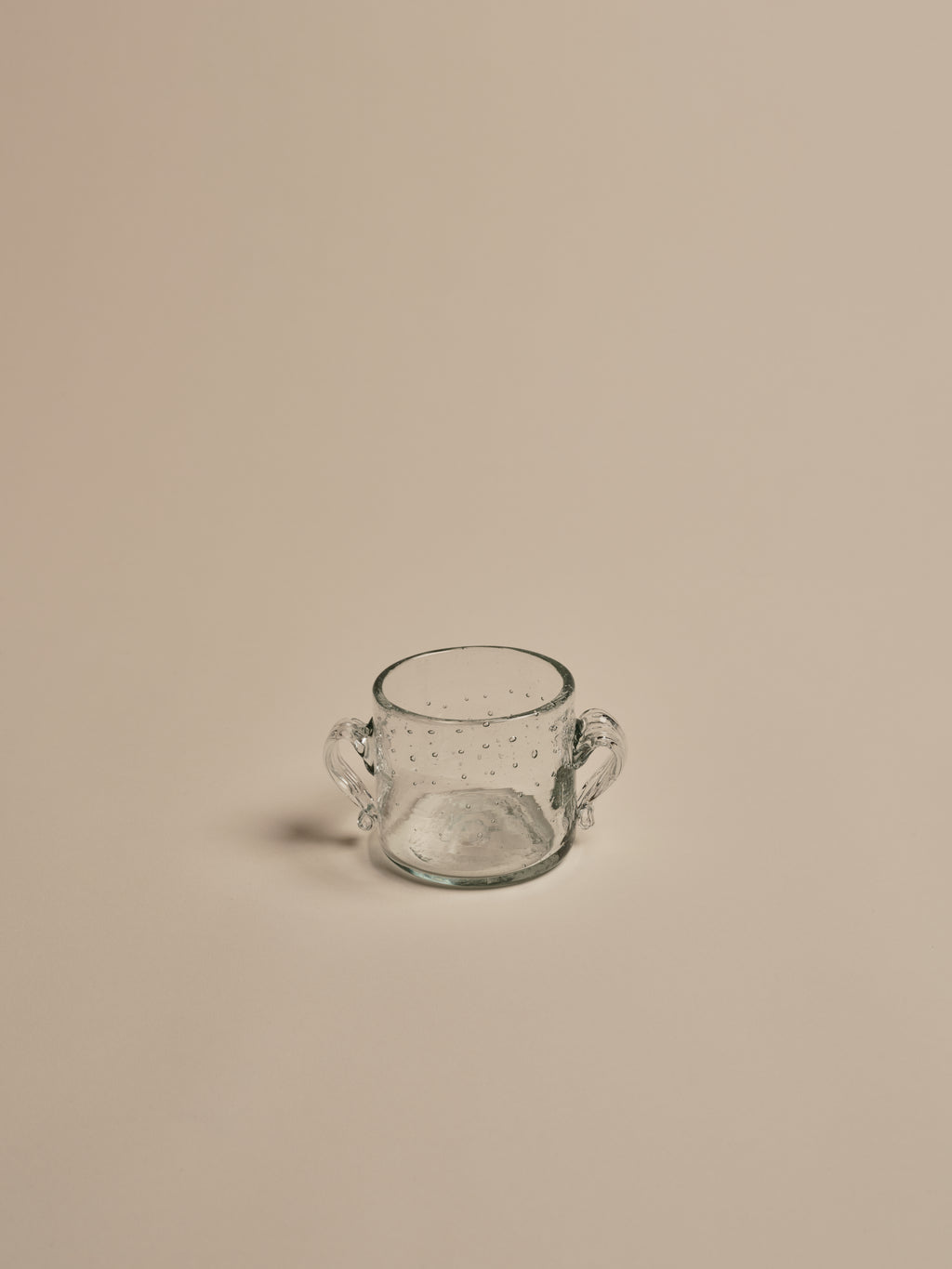 Clear Glass Bubble Trophy Pot