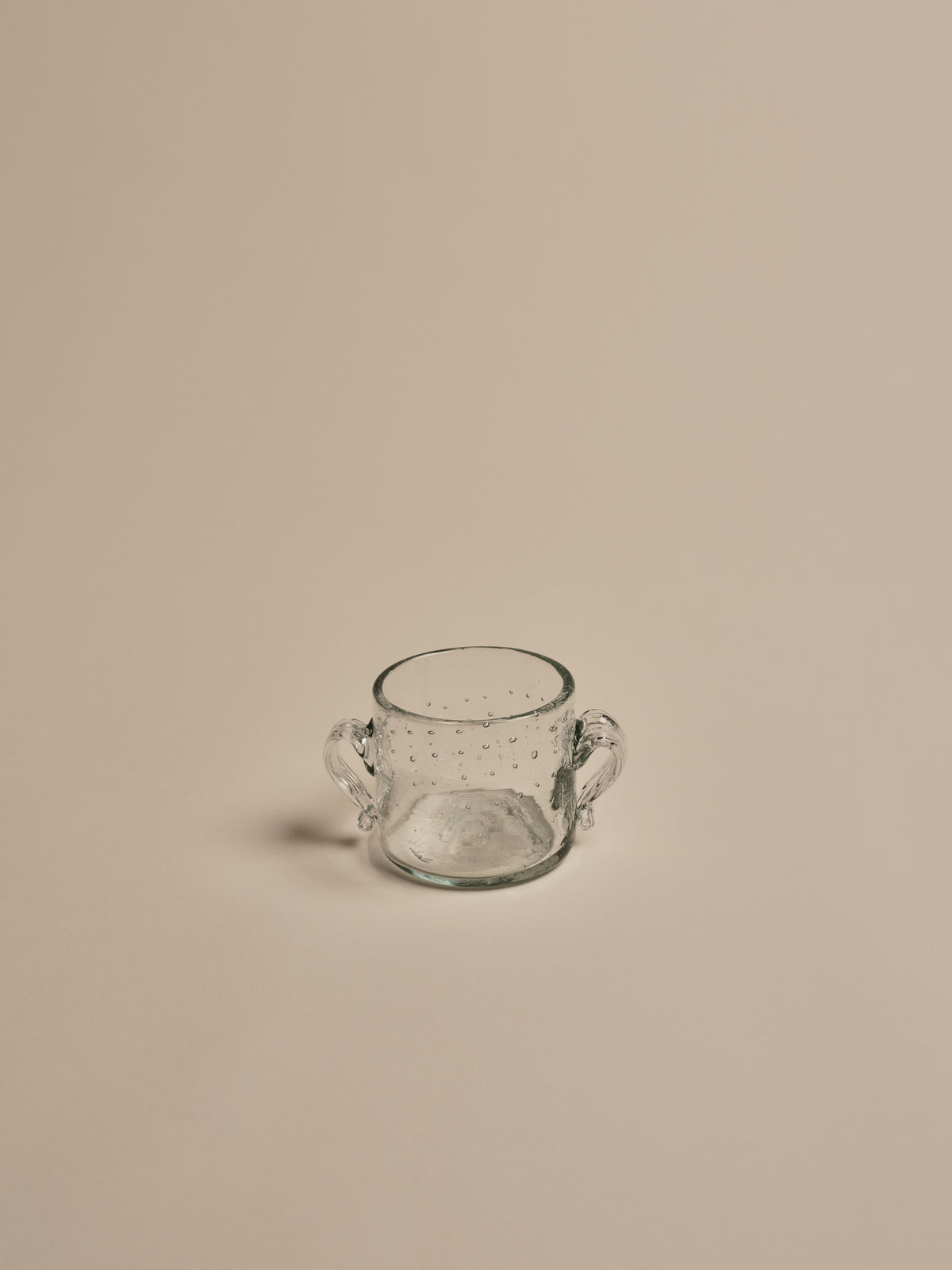 Clear Glass Bubble Trophy Pot
