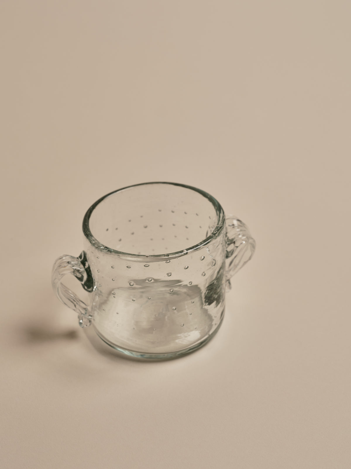 Clear Glass Bubble Trophy Pot