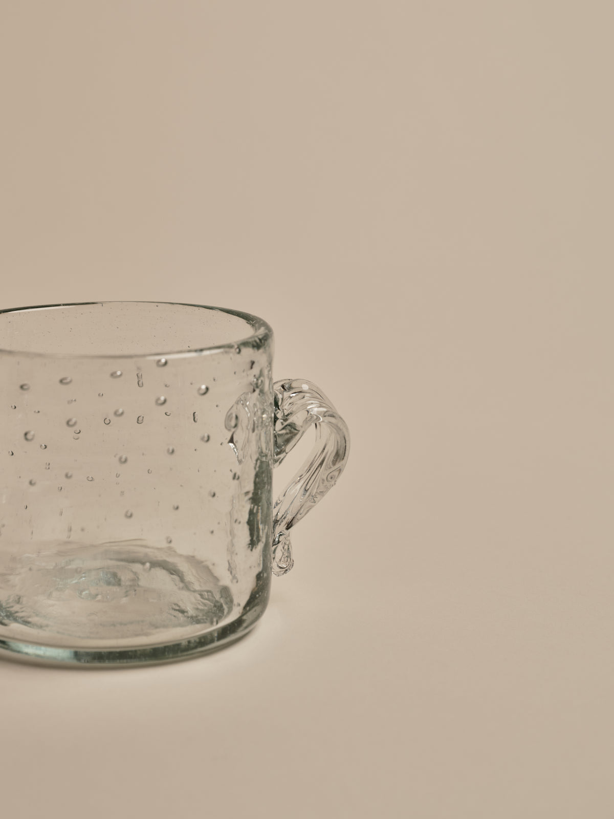 Clear Glass Bubble Trophy Pot