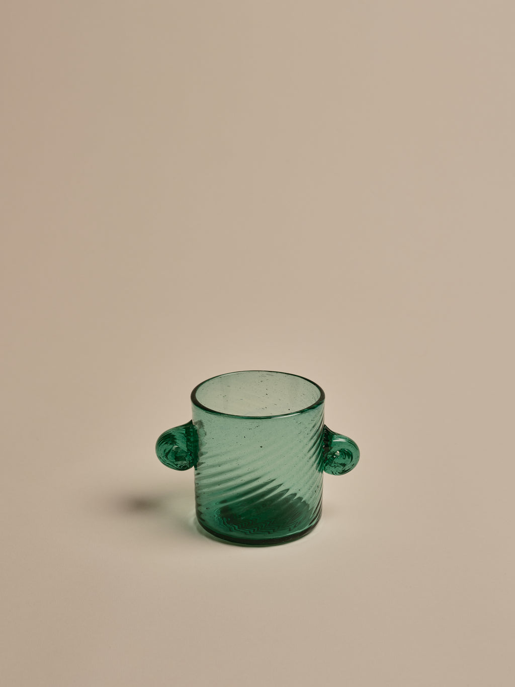 Green Glass Trophy Pot
