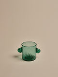 Green Glass Trophy Pot