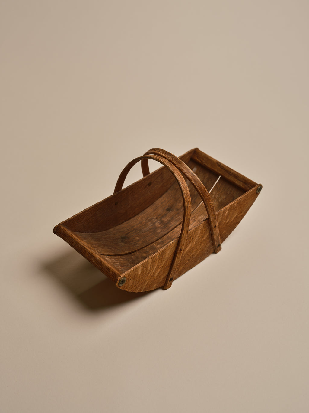 Vintage Mini Wooden Trug Basket