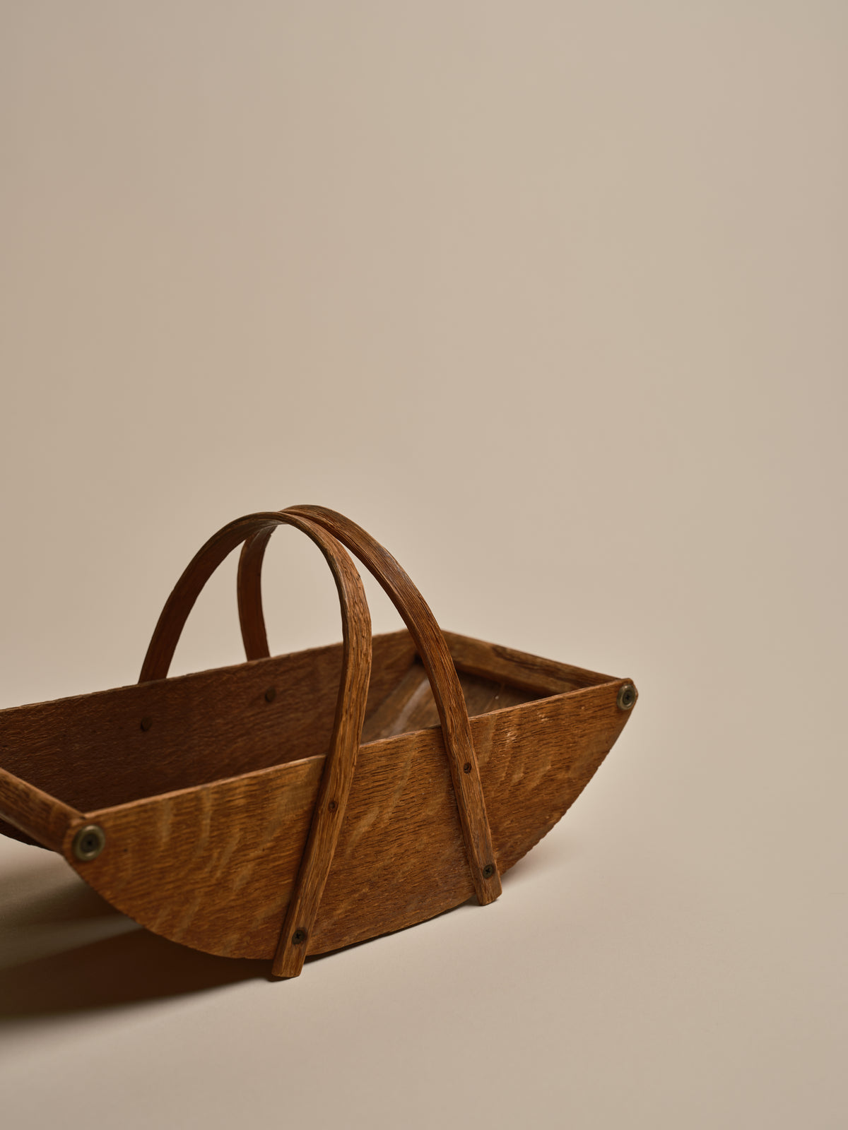 Vintage Mini Wooden Trug Basket